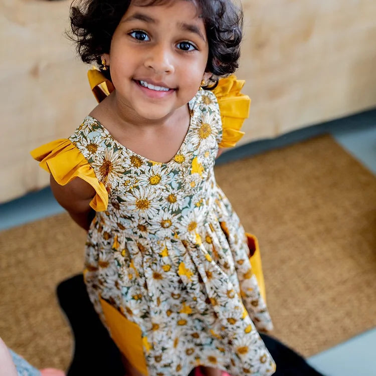 Stella Pocket Dress in Sunflower