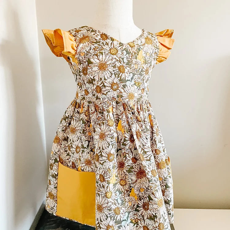 Stella Pocket Dress in Sunflower
