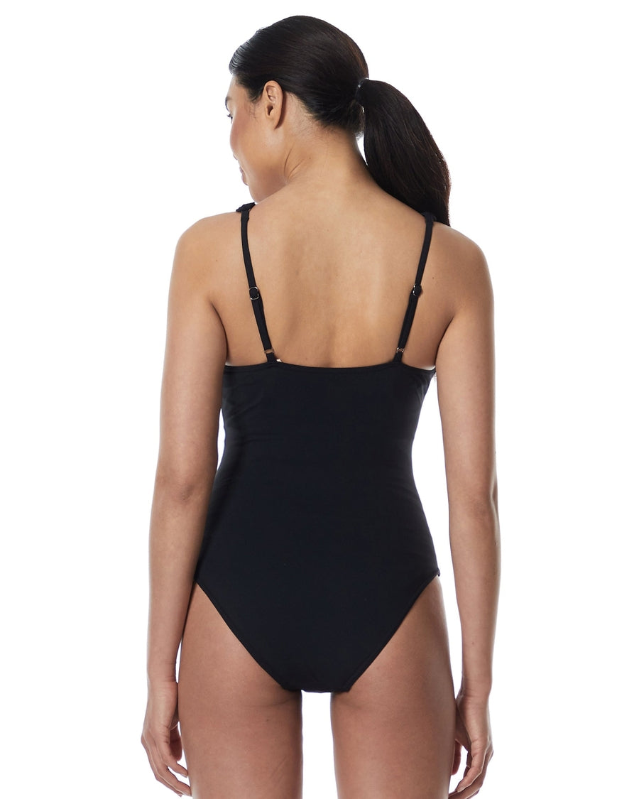Cross Front One Piece Swimsuit - Final Sale
