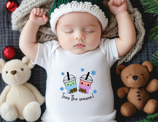 Teas The Season Baby Onesie