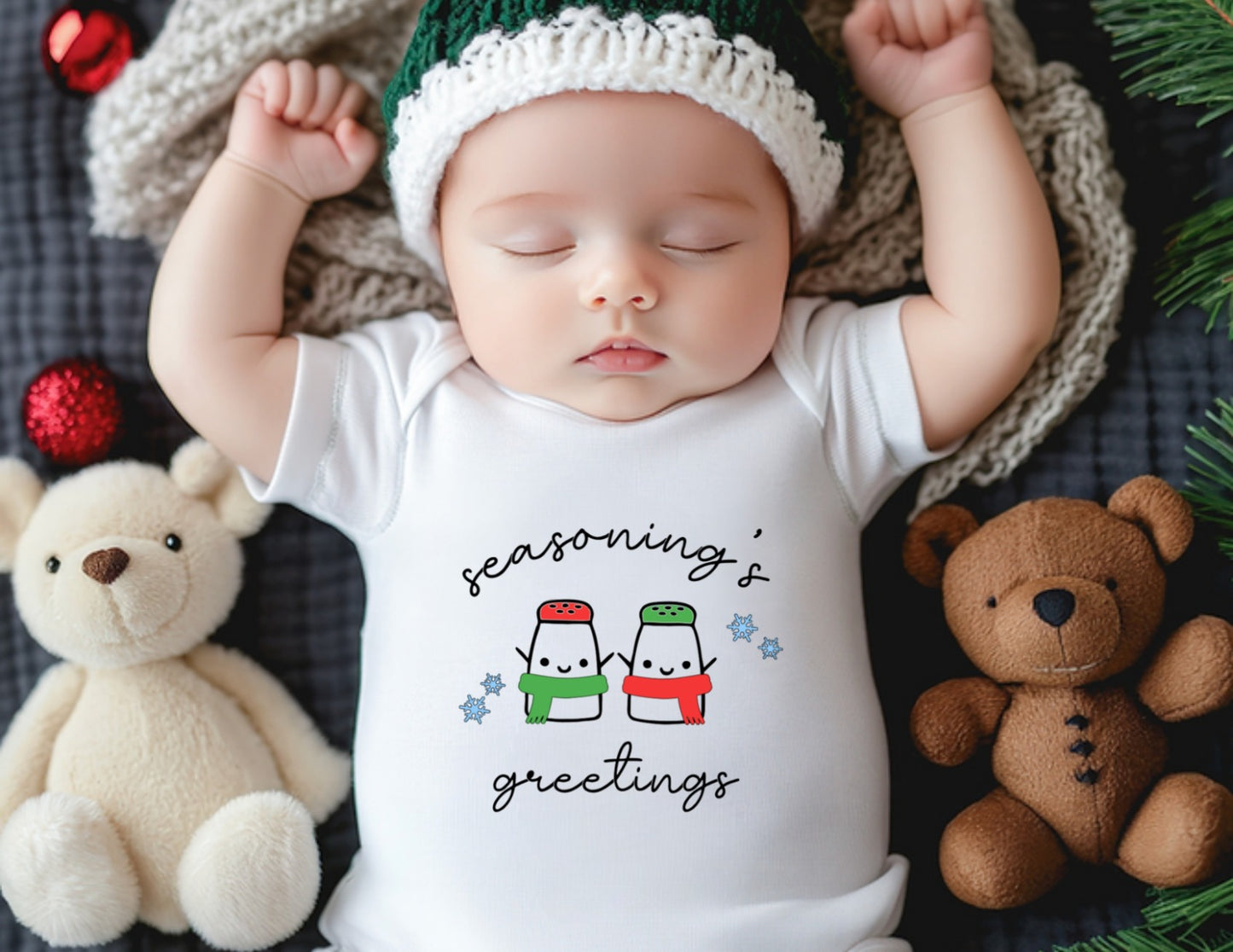 Seasonings Greetings Baby Onesie
