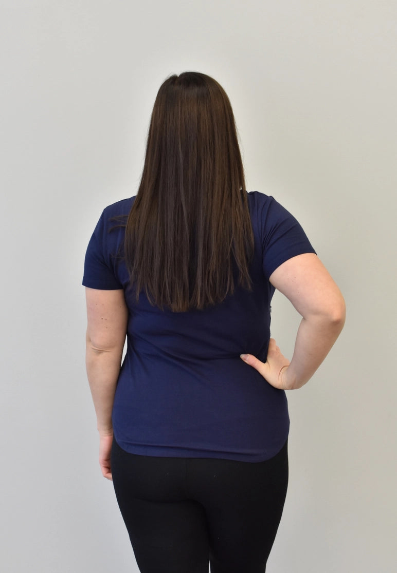 Zoe Zipper Short Sleeve Nursing T-Shirt