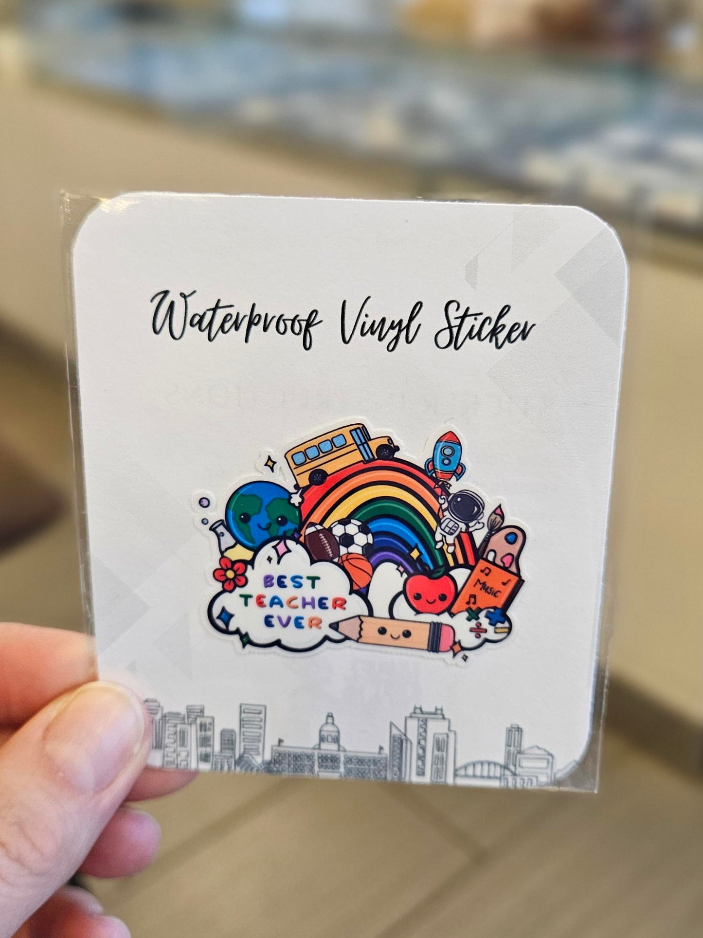 Best Teacher Ever Sticker