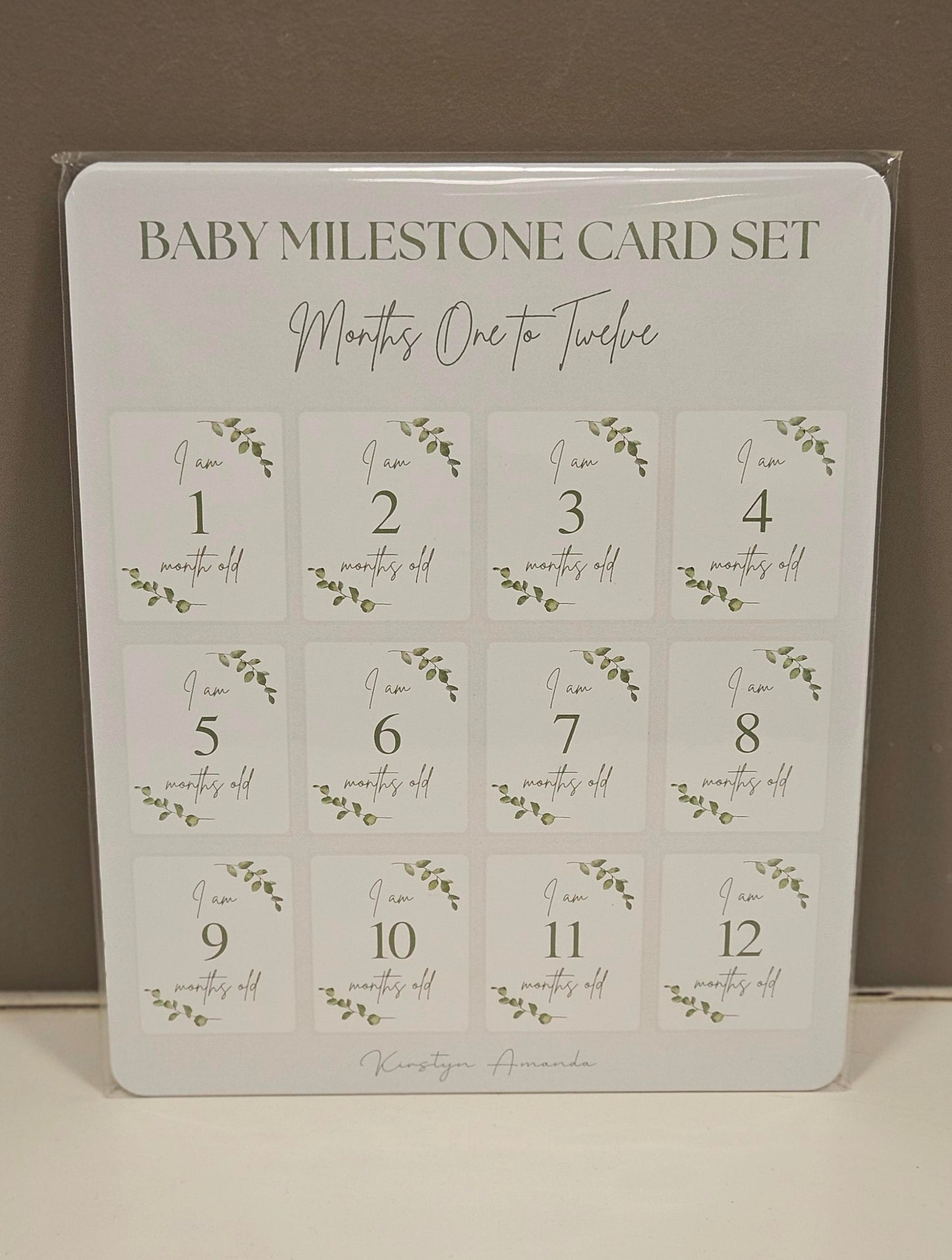 Baby Milestones Card Set