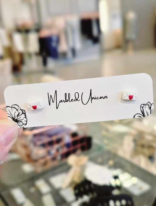 Mini Love Letter Studs