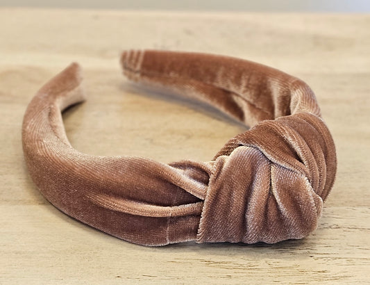 Velvet Brown Headband