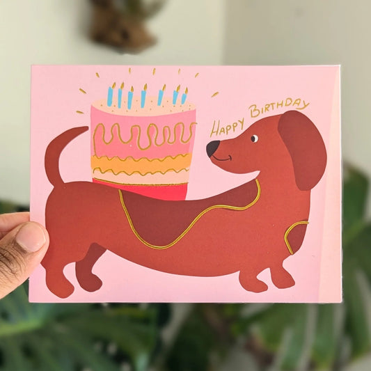 Dog Birthday Greeting Card