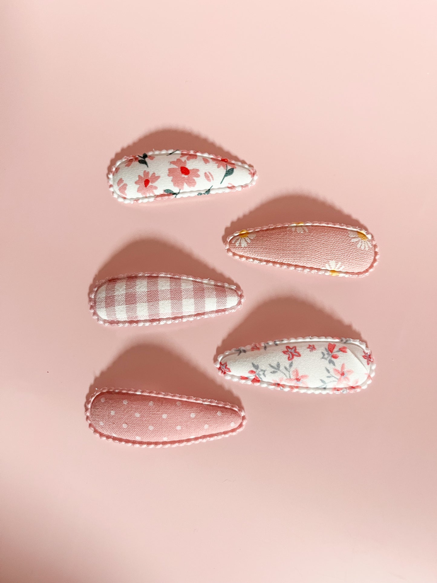 Fabric Linen Snap Clip Set of 2
