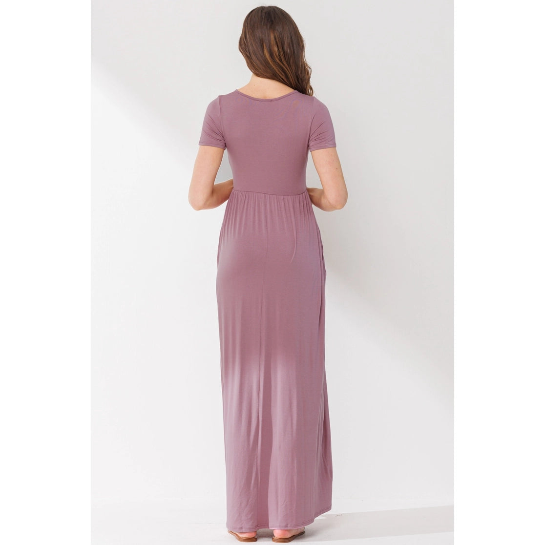 Sylvie Maxi Dress in Mauve - Size L