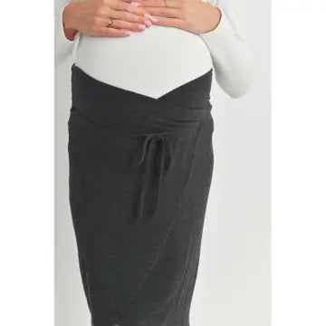 Bailey Charcoal Knit Skirt