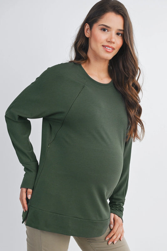 Zuri Side Zip Pullover