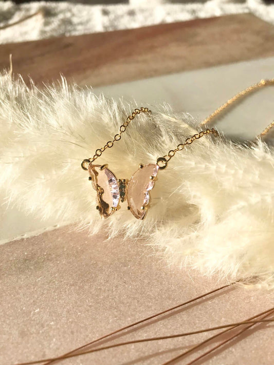 Crystal Butterfly Necklace