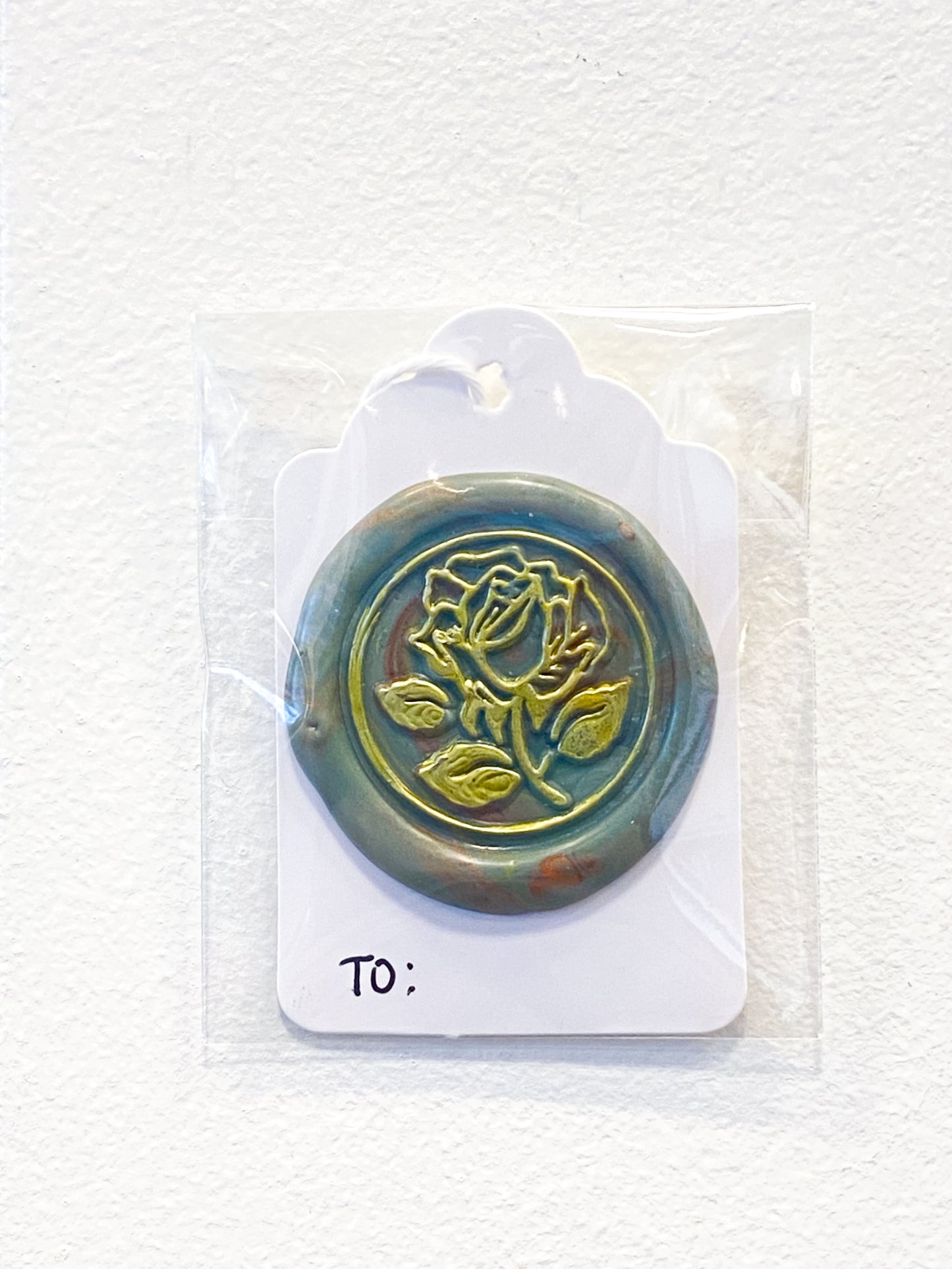 White Wax Seal Gift Tag
