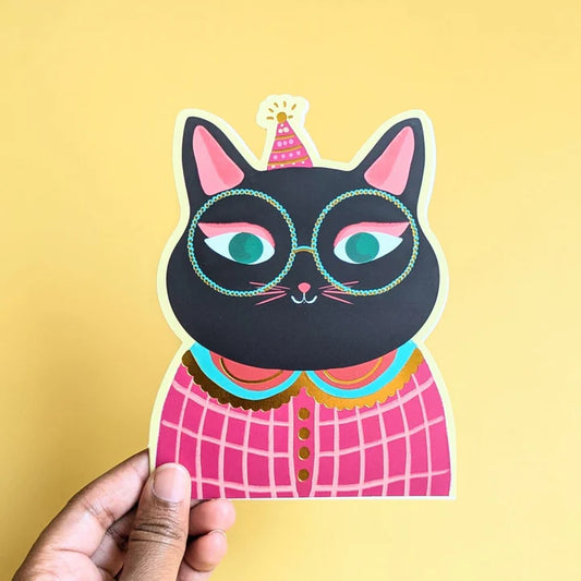 Cat Birthday Greeting Card