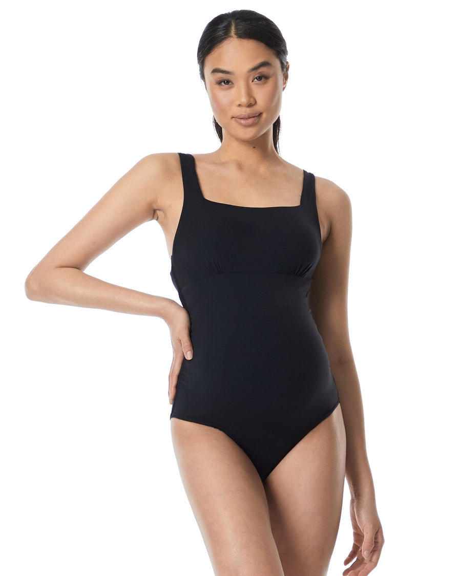 Square Neck One Piece Swimsuit - Final Sale