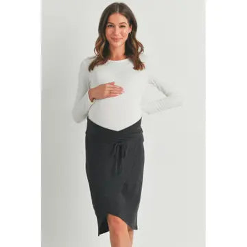 Bailey Charcoal Knit Skirt