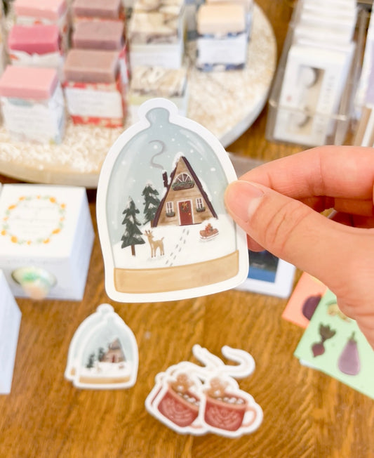 Snow Globe Sticker