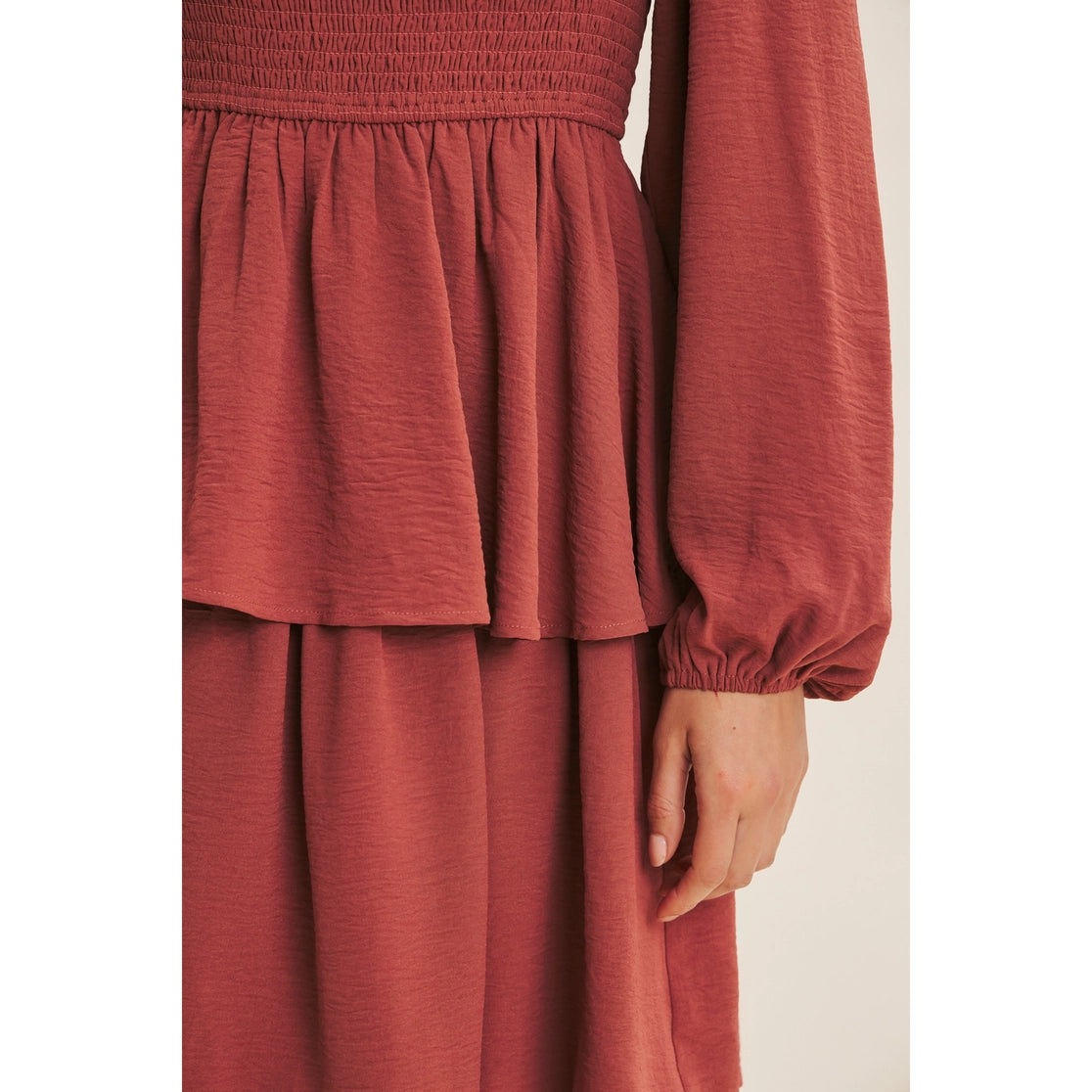 Amber Ruffle Midi Dress