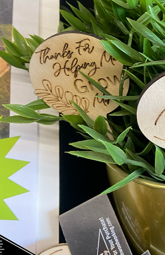 Thanks For Helping Me Grow Plant Stake