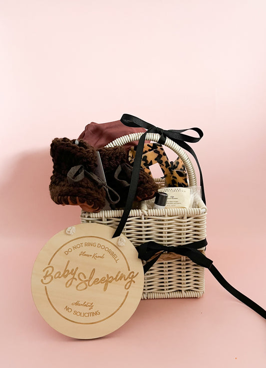 New Mom Gift Box: Brown