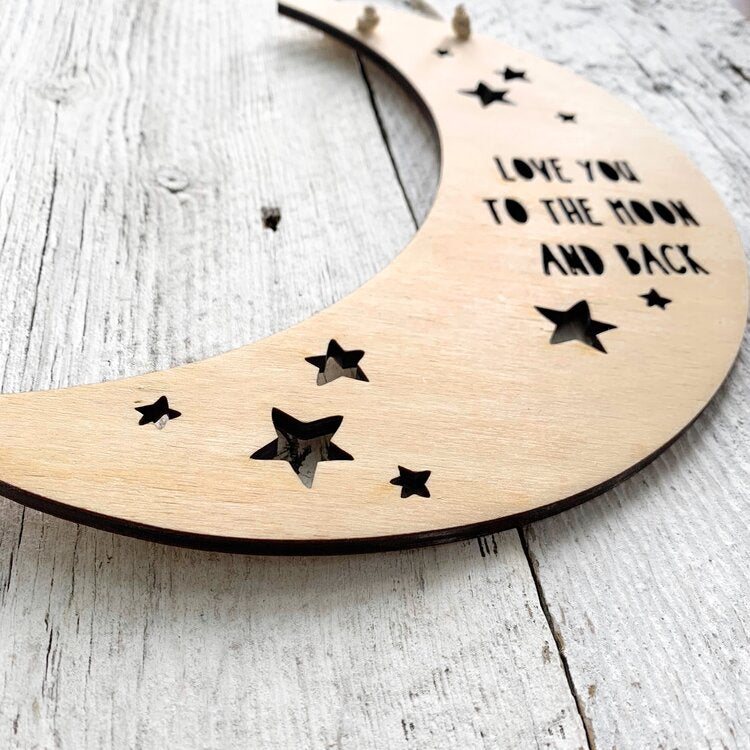 I Love You to the Moon and Back Banner