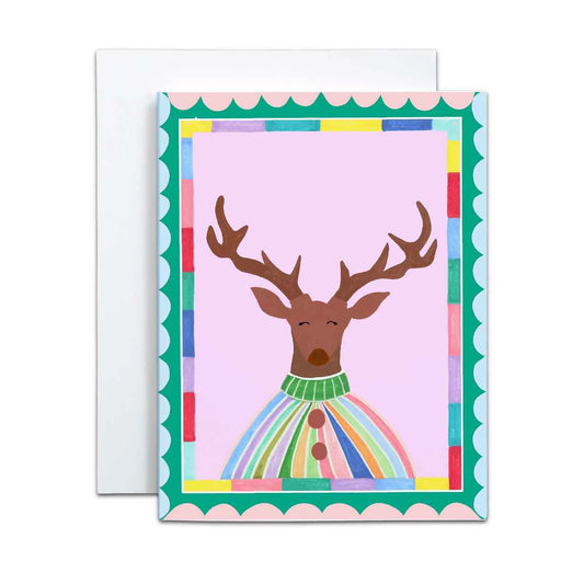 Moose Holiday Greeting Card