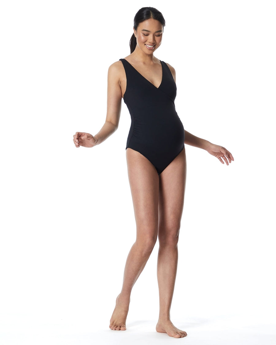 Cross Front One Piece Swimsuit - Final Sale