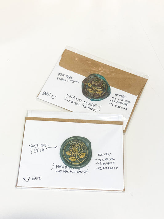 Single Mini Card Set with Wax Seals