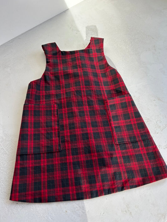 Mini Maker's Apron in Christmas Buffalo Plaid
