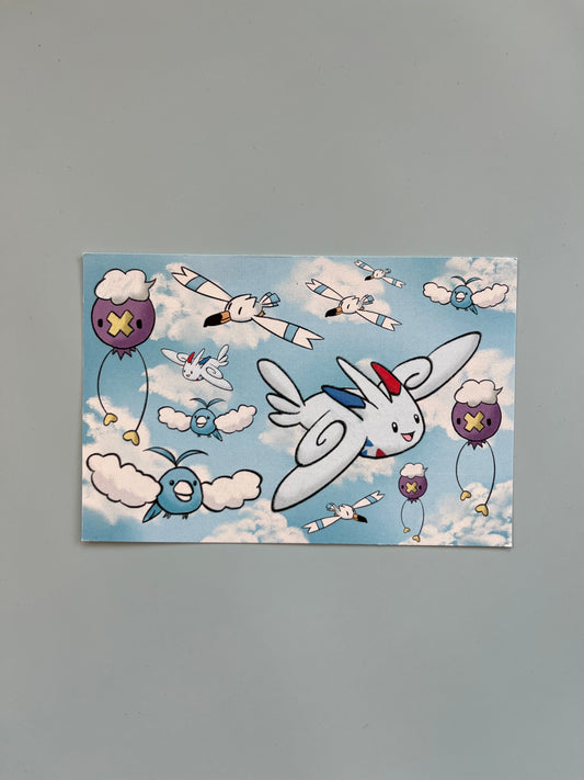 Flying Friends Postcard