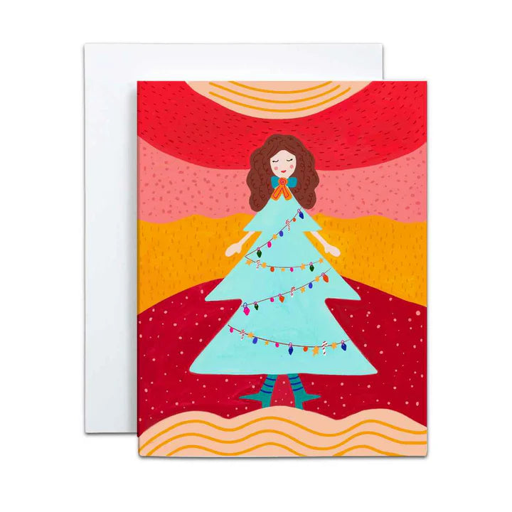 Christmas Girl Holiday Greeting Card