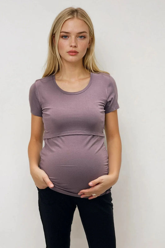 Celia T-Shirt in Vintage Violet