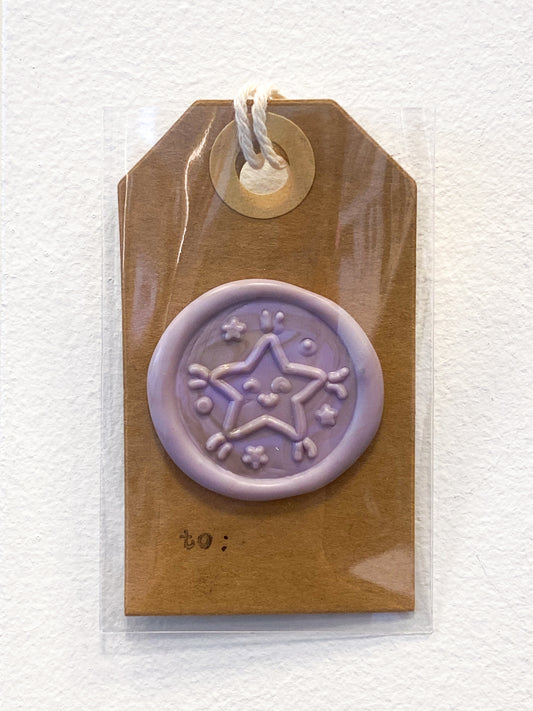 Brown Wax Seal Gift Tag