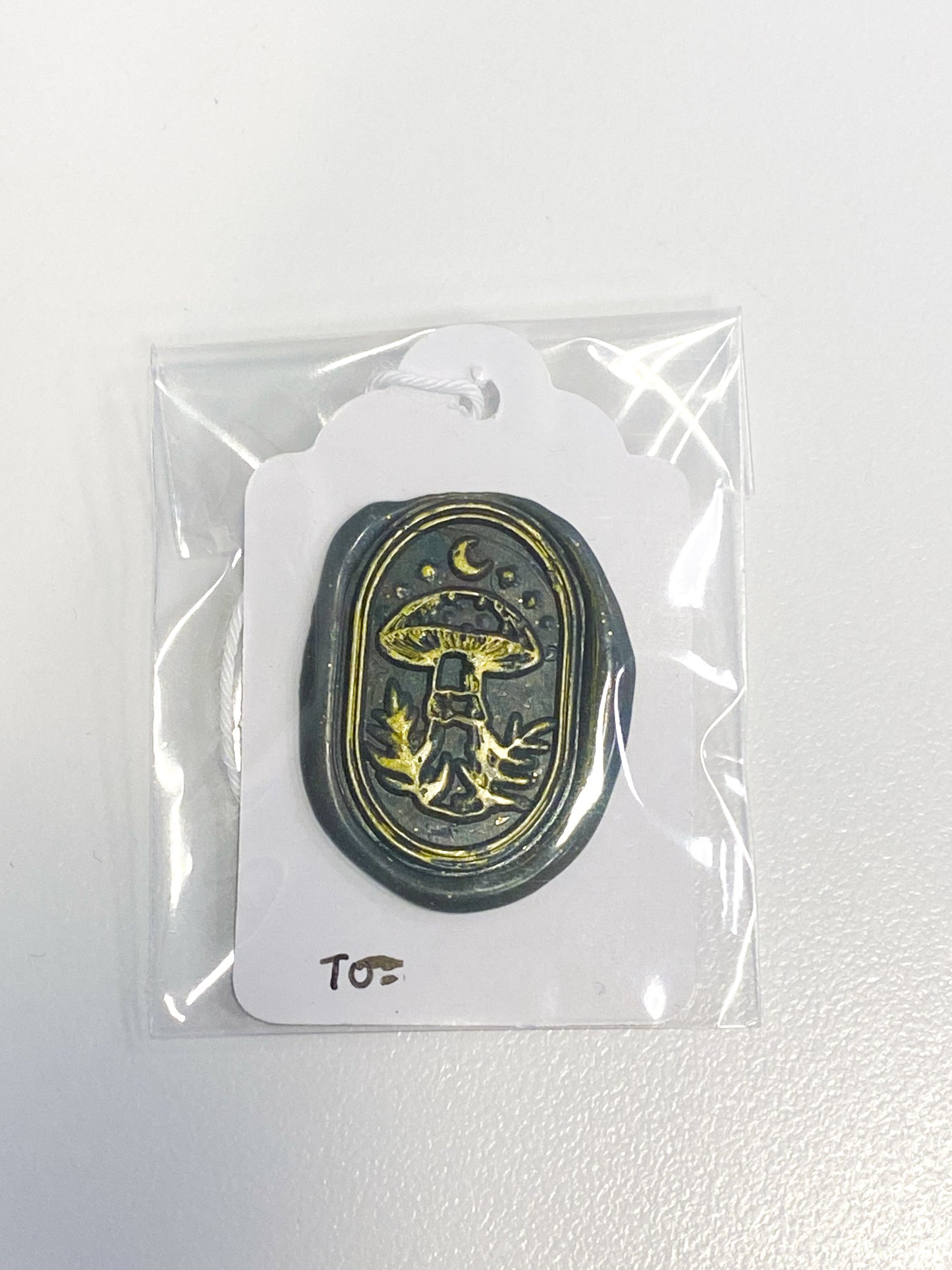 White Wax Seal Gift Tag