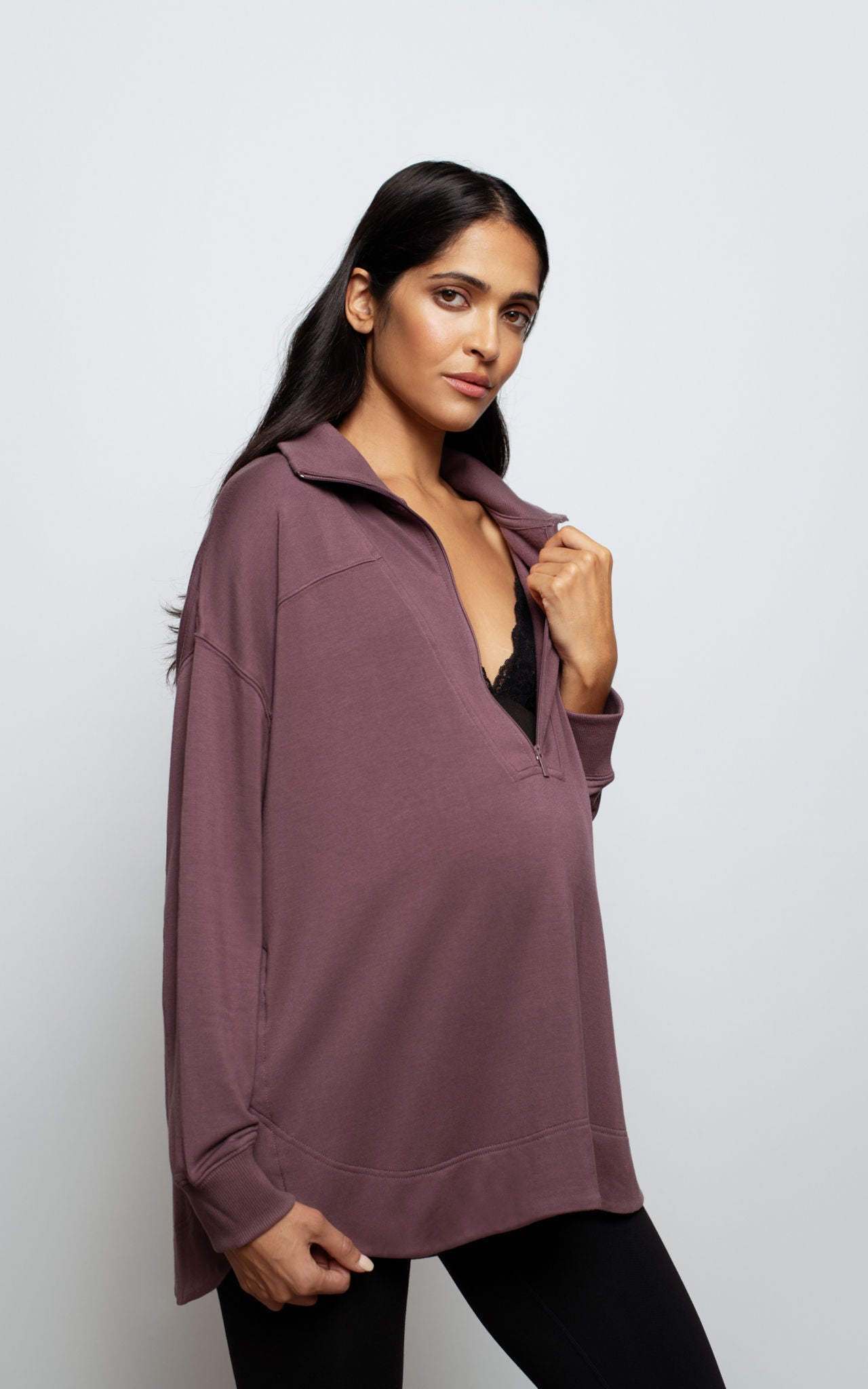 Emmy Half Zip Sweatshirt Size M - As Is & Final Sale