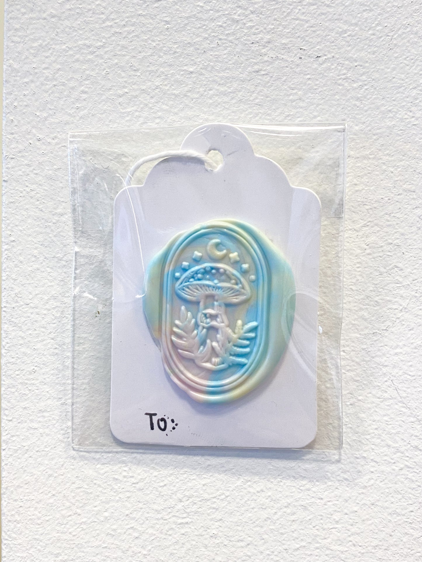 White Wax Seal Gift Tag