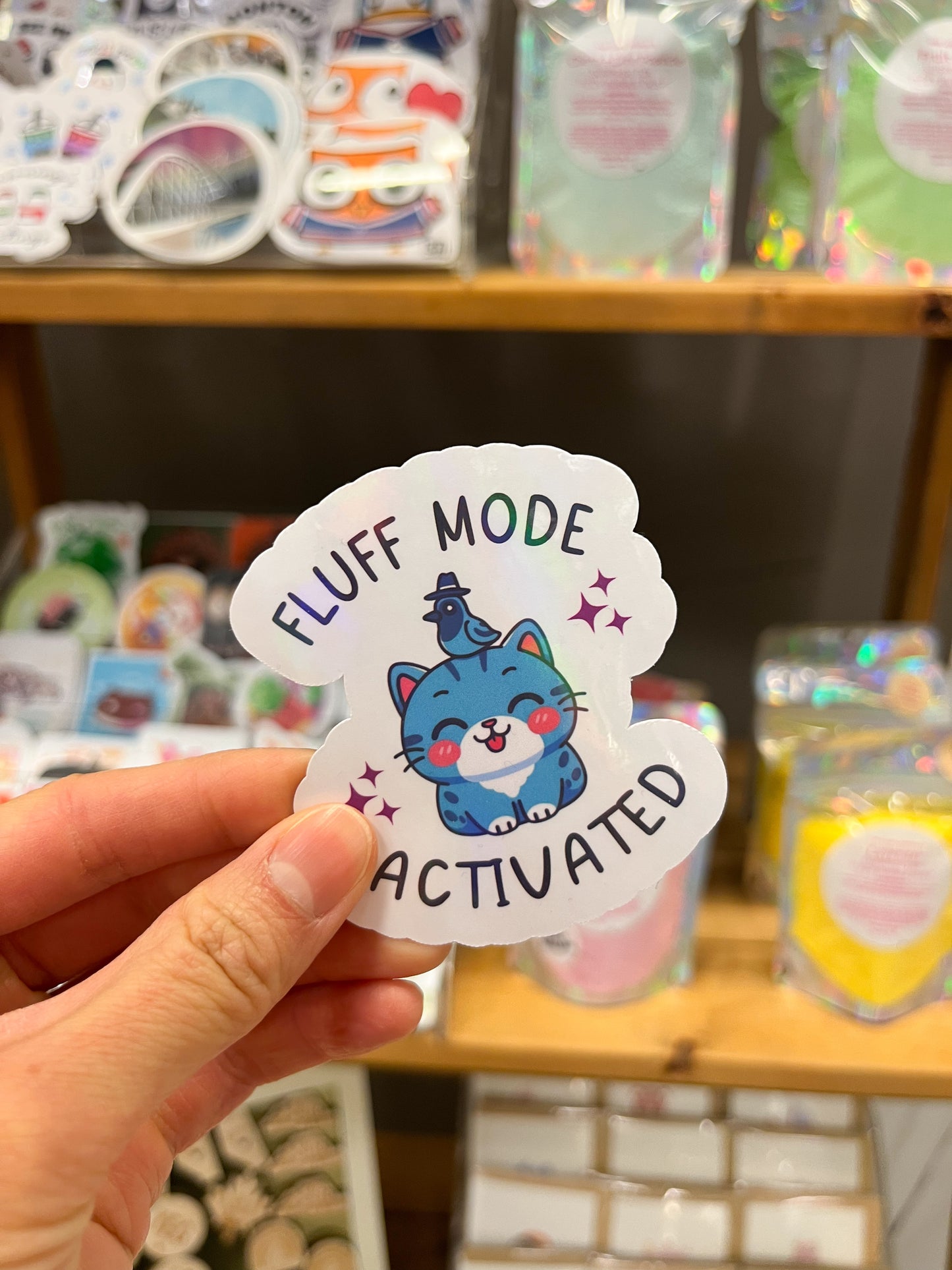 Fluff Mode Activated Sticker
