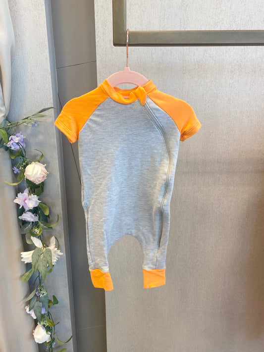 BiziBoo Romper in Tangerine