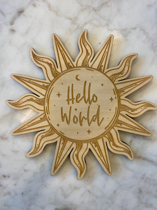 Hello World Plaque