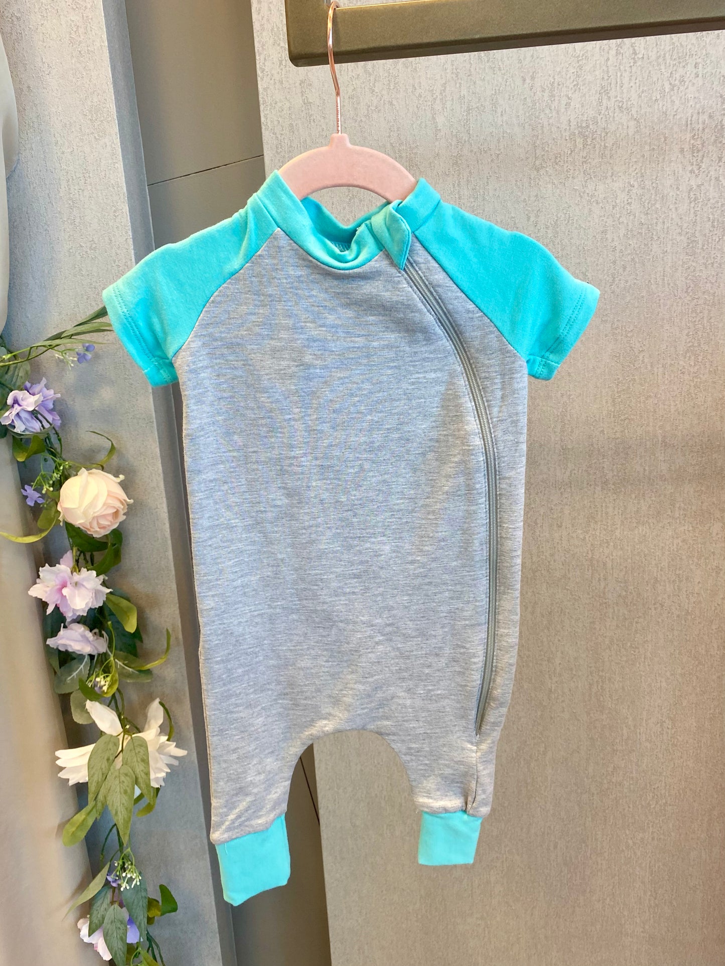 BiziBoo Romper in Turquoise