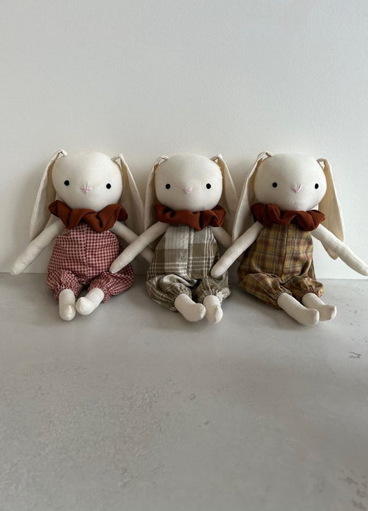 Floppy Bunny Bedtime Buddy with Removable Scrunchie