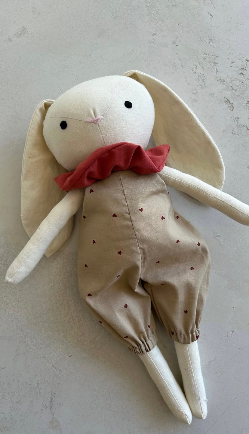 Floppy Bunny Bedtime Buddy with Removable Scrunchie
