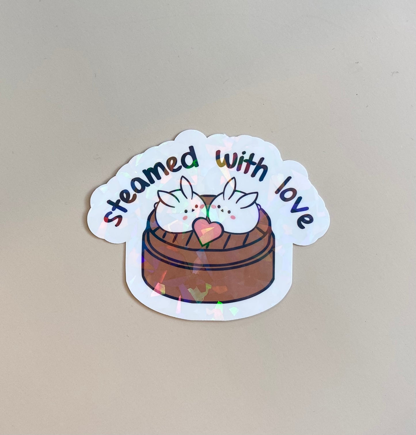 Steamed with Love Vinyl Sticker
