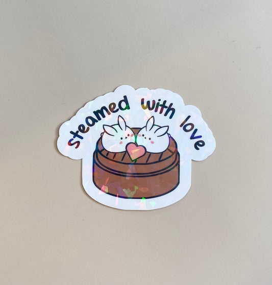 Steamed with Love Vinyl Sticker