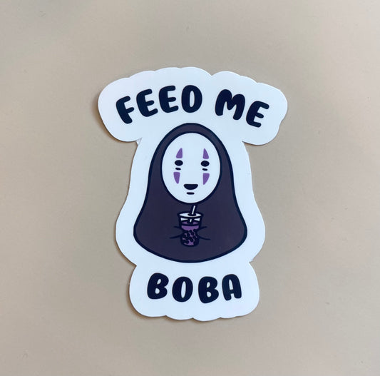 Feed Me Boba Vinyl Sticker