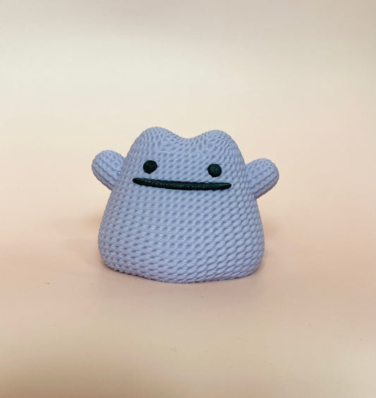 3D Crochet Purple Blob Decor