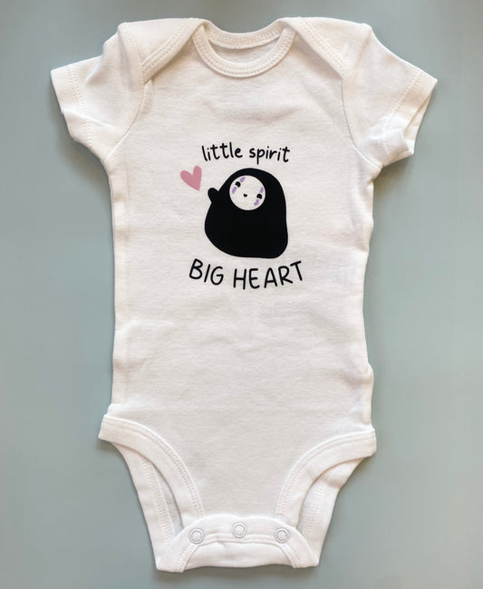 Little Spirit Big Heart Baby Onesie