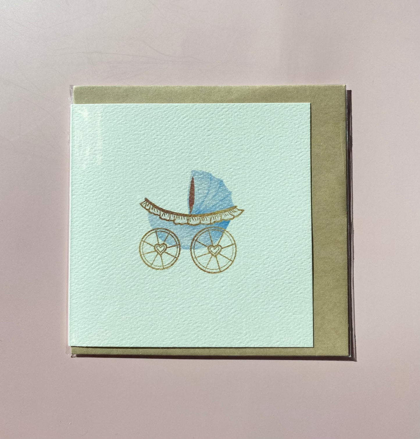 Blue Carriage Mini Card