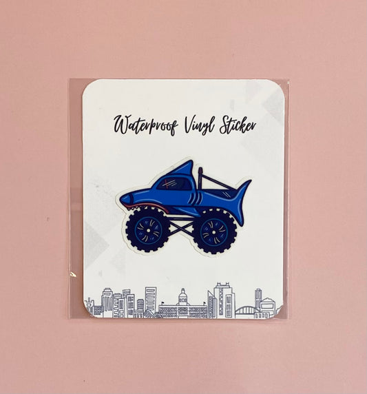 Shark Monster Truck Sticker