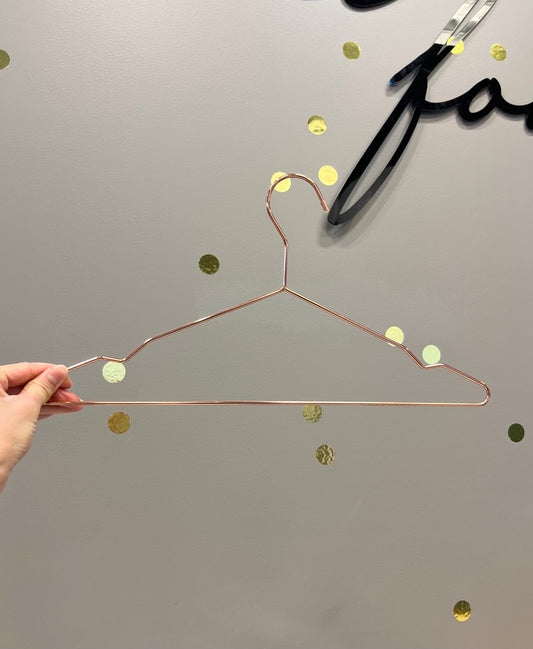 Rose Gold Metal Hangers (Pack of 10)